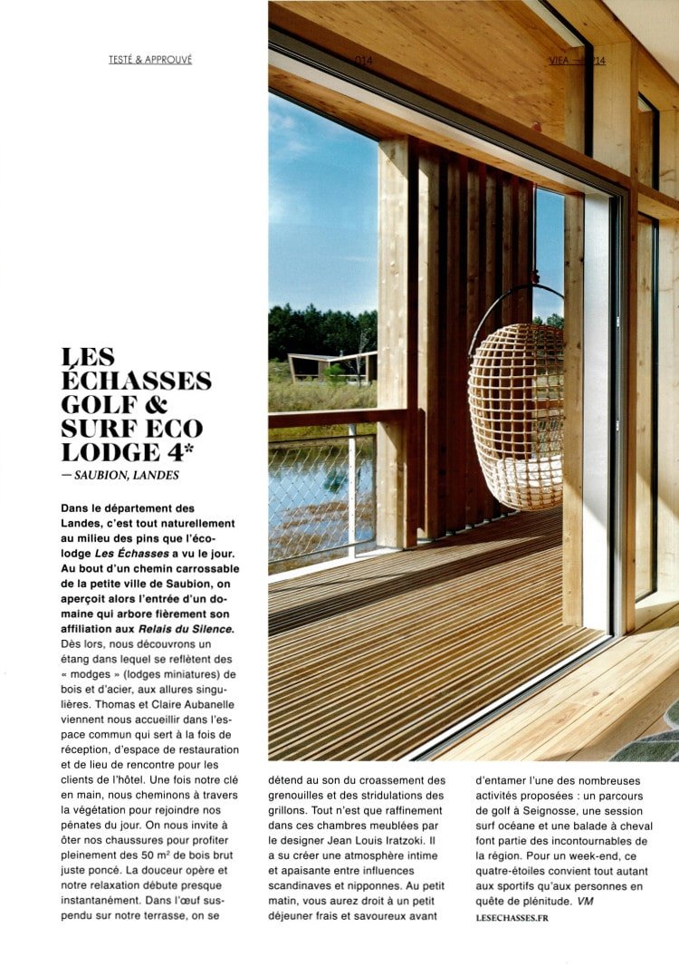 Ici Et Ailleurs Magazine Ecolodge Les Echasses
