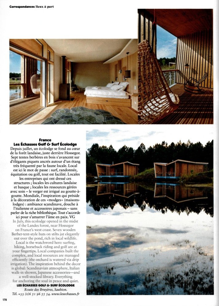 Air France Magazine Ecolodge Les Echasses