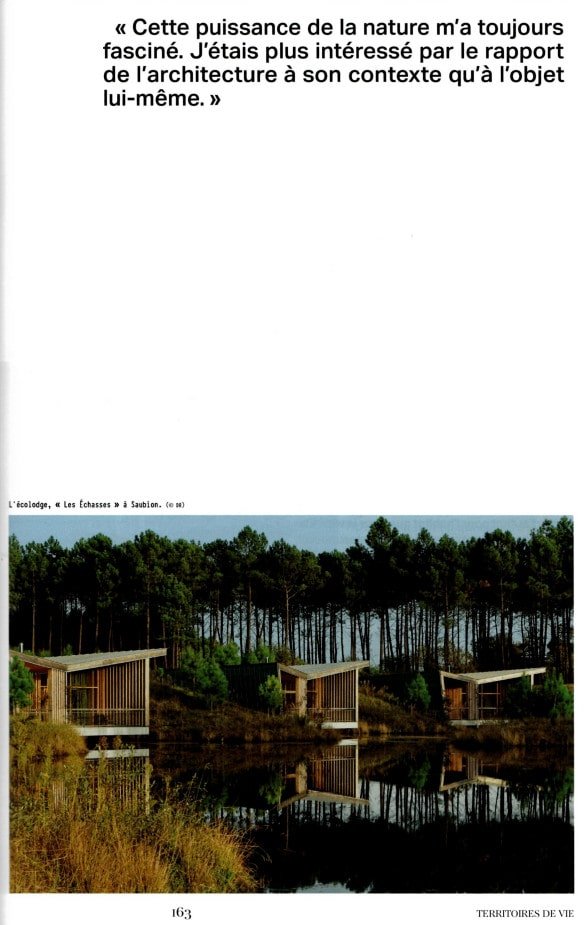 Design Magazine Ecolodge Les Echasses