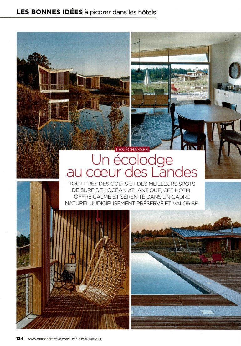 Maison Créative Magazine Ecolodge Les Echasses